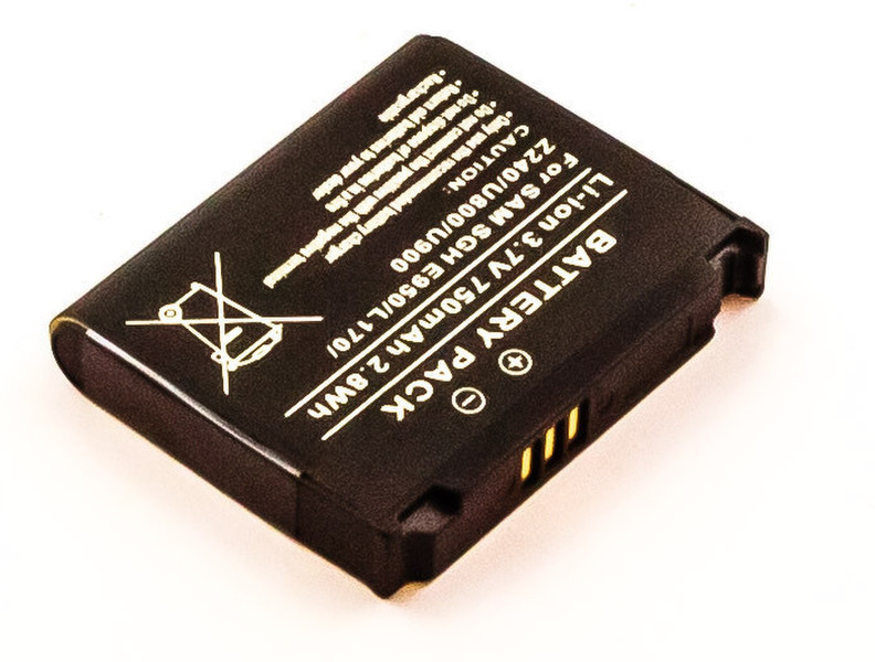 MicroBattery MBXSA-BA0089 Lithium-Ion (Li-Ion) 750mAh 3.7V rechargeable battery