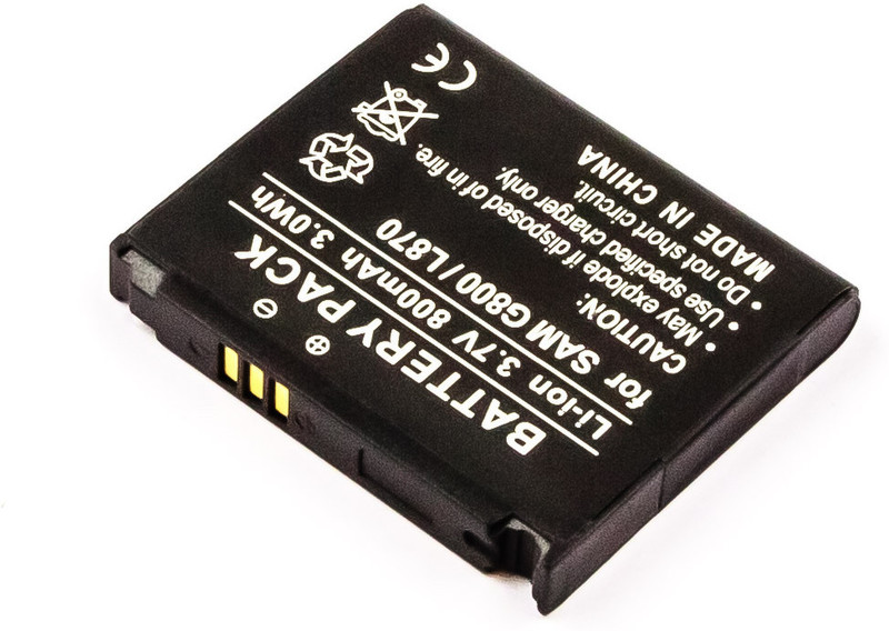 MicroBattery MBXSA-BA0099 Lithium-Ion (Li-Ion) 800mAh 3.7V rechargeable battery