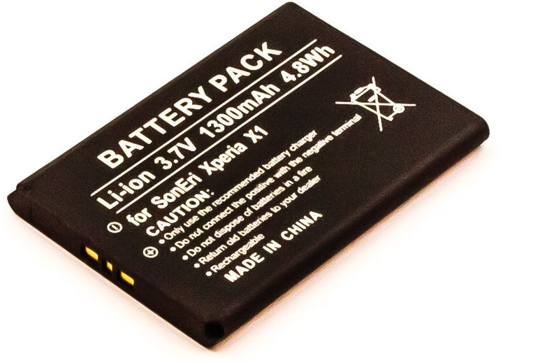 MicroBattery MBXSO-BA0011 Lithium-Ion (Li-Ion) 1300mAh 3.7V Wiederaufladbare Batterie