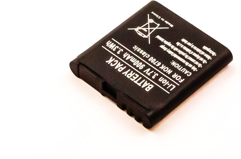 MicroBattery MBXNOK-BA0032 Lithium-Ion (Li-Ion) 900mAh 3.7V rechargeable battery