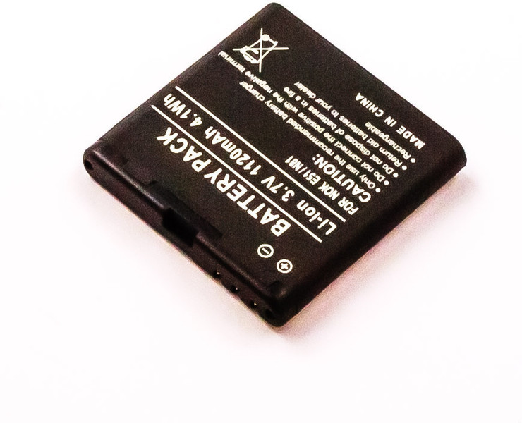 MicroBattery MBXNOK-BA0034 Lithium-Ion (Li-Ion) 1120mAh 3.7V rechargeable battery