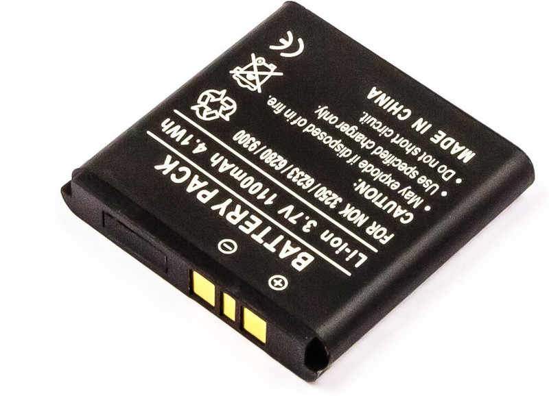 MicroBattery MBXNOK-BA0012 Lithium-Ion (Li-Ion) 1100mAh 3.7V rechargeable battery
