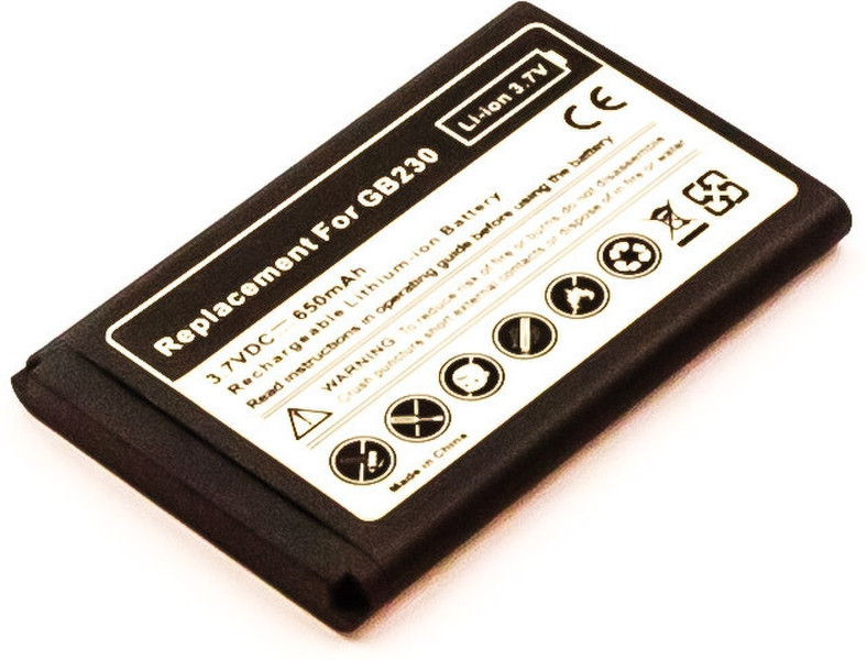 MicroBattery MBXLG-BA0030 Lithium-Ion (Li-Ion) 650mAh 3.7V rechargeable battery