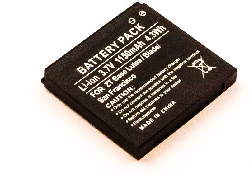 MicroBattery MBXMISC0174 Lithium-Ion (Li-Ion) 1150mAh 3.7V rechargeable battery