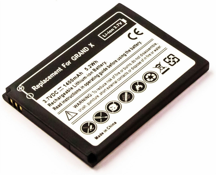 MicroBattery MBXMISC0175 Lithium-Ion (Li-Ion) 1400mAh 3.7V rechargeable battery