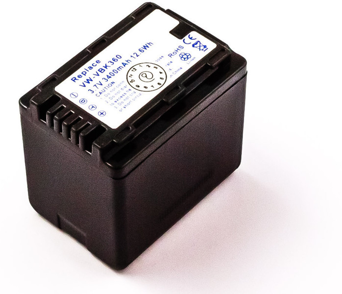 MicroBattery MBCAM0036 Литий-ионная (Li-Ion) 3400мА·ч 3.7В аккумуляторная батарея