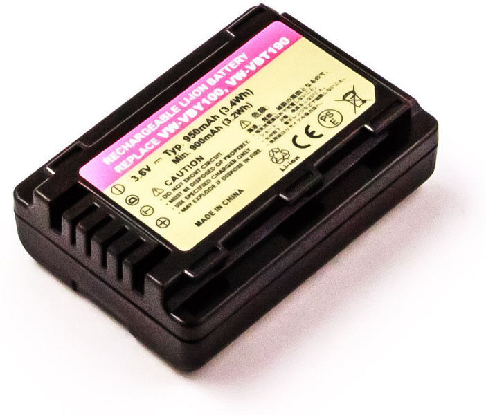 MicroBattery MBCAM0035 Lithium-Ion (Li-Ion) 950mAh 3.6V Wiederaufladbare Batterie