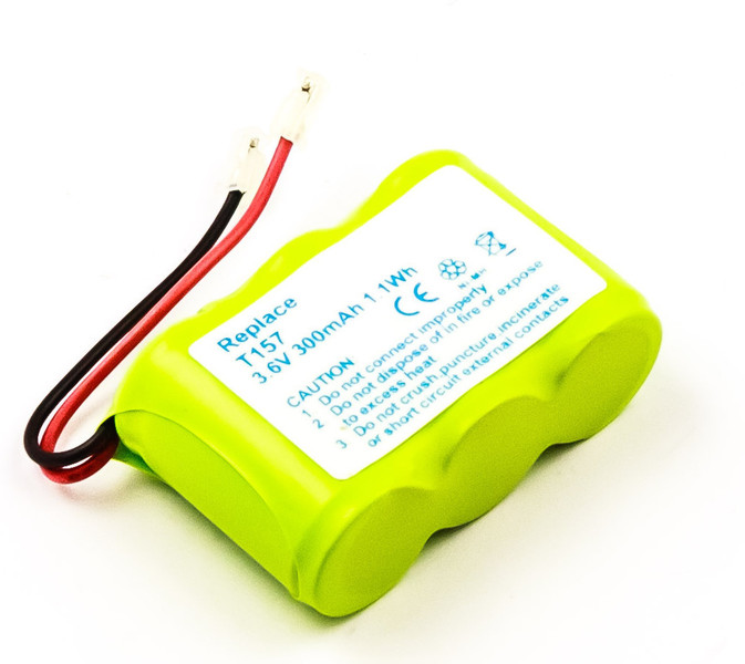 MicroBattery MBCP0033 Nickel Metal Hydride 300mAh 3.6V rechargeable battery