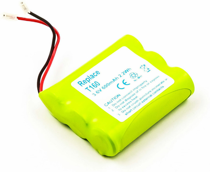 MicroBattery MBCP0034 Nickel Metal Hydride 600mAh 3.6V rechargeable battery