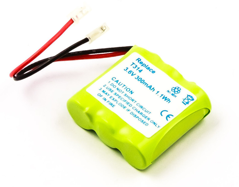 MicroBattery MBCP0036 Nickel Metal Hydride 300mAh 3.6V rechargeable battery