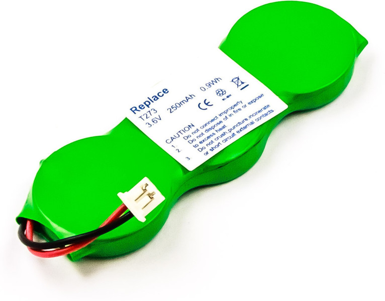 MicroBattery MBCP0037 Nickel Metal Hydride 250mAh 3.6V rechargeable battery
