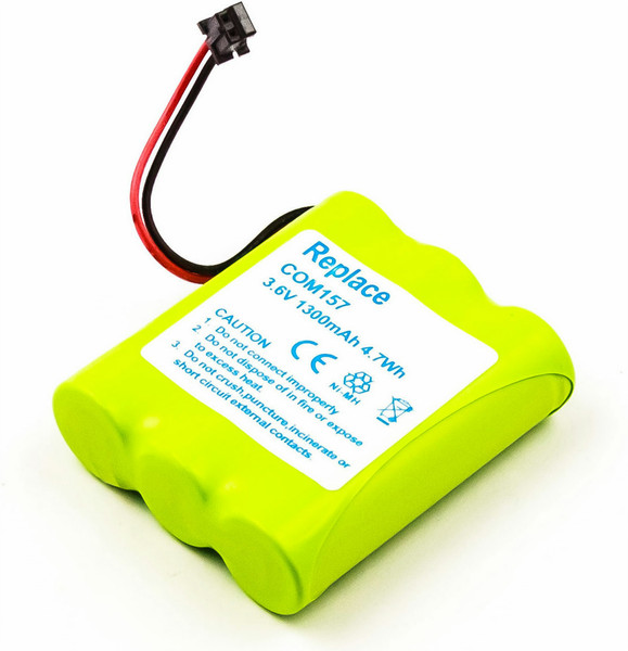 MicroBattery MBCP0038 Nickel Metal Hydride 1300mAh 3.6V rechargeable battery