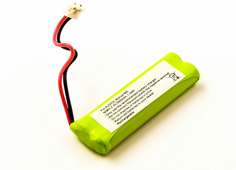 MicroBattery MBCP0008 Nickel Metal Hydride 500mAh 2.4V rechargeable battery
