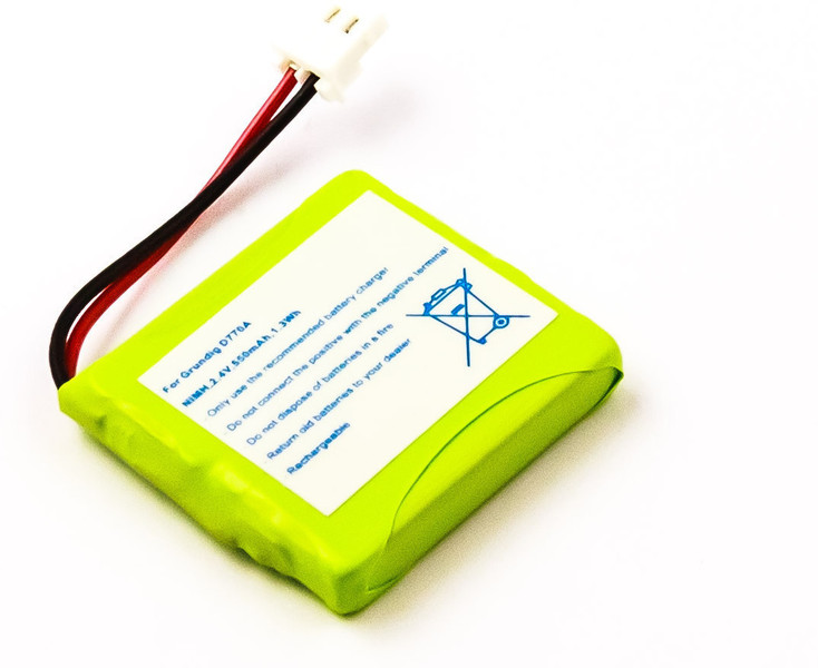 MicroBattery MBCP0011 Nickel Metal Hydride 550mAh 2.4V rechargeable battery