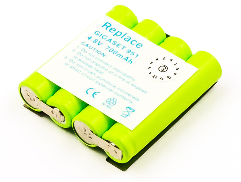 MicroBattery MBCP0014 Nickel Metal Hydride 700mAh 4.8V rechargeable battery