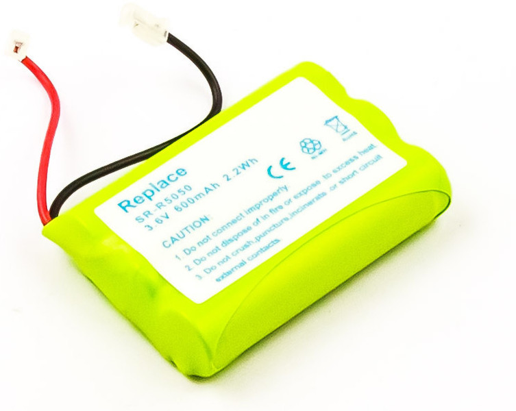 MicroBattery MBCP0064 Nickel Metal Hydride 600mAh 3.6V rechargeable battery