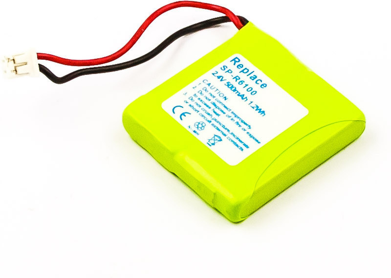 MicroBattery MBCP0065 Nickel Metal Hydride 500mAh 2.4V rechargeable battery