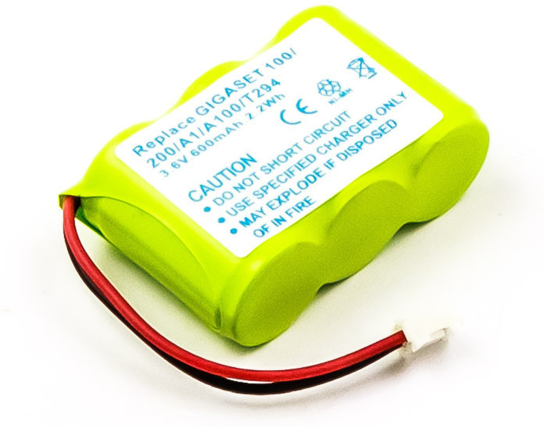 MicroBattery MBCP0067 Nickel Metal Hydride 600mAh 3.6V rechargeable battery