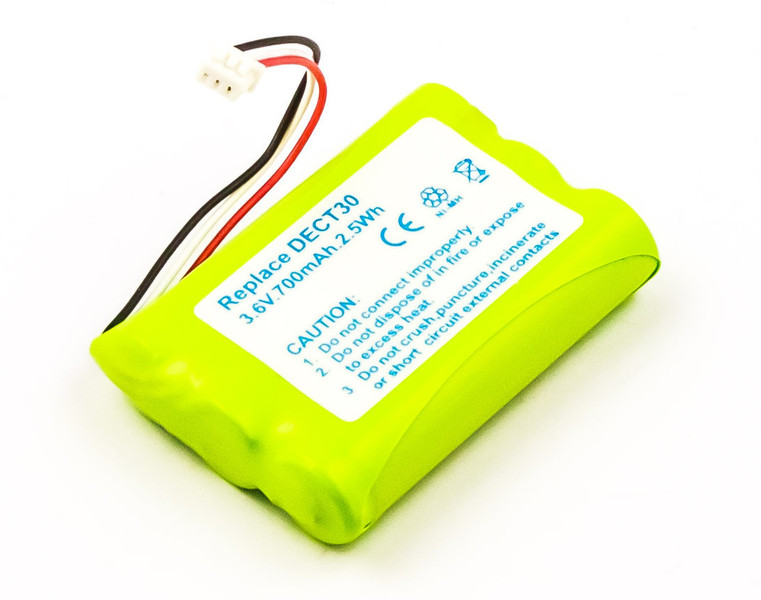 MicroBattery MBCP0023 Nickel Metal Hydride 700mAh 3.6V rechargeable battery
