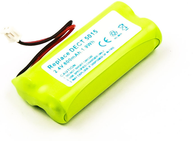 MicroBattery MBCP0004 Nickel Metal Hydride 800mAh 2.4V rechargeable battery