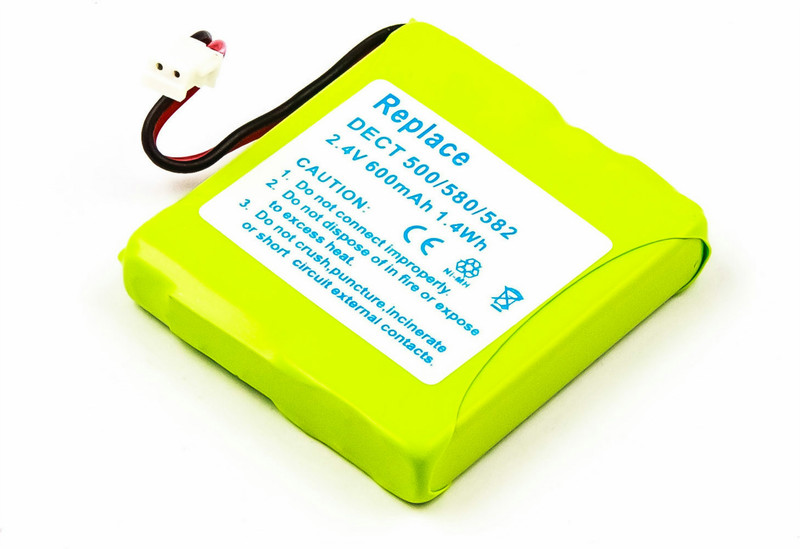 MicroBattery MBCP0005 Nickel Metal Hydride 600mAh 2.4V rechargeable battery