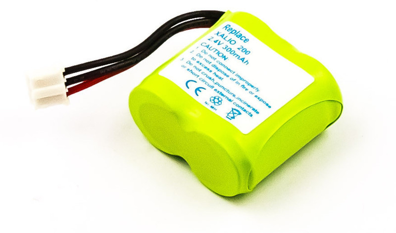 MicroBattery MBCP0061 Nickel Metal Hydride 300mAh 2.4V rechargeable battery