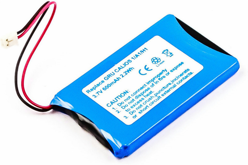 MicroBattery MBCP0030 Lithium-Ion (Li-Ion) 600mAh 3.7V rechargeable battery