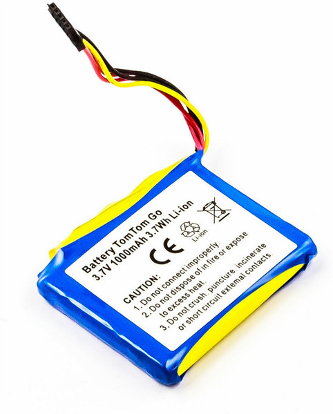 MicroBattery MBGPS0027 Lithium-Ion (Li-Ion) 1000mAh 3.7V rechargeable battery