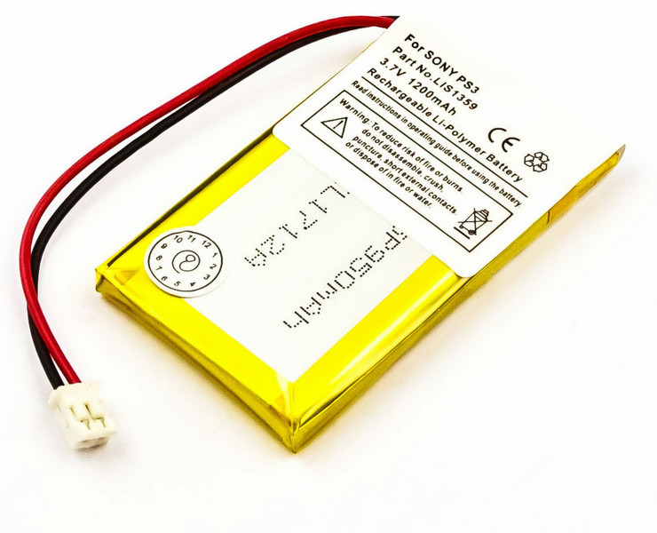 MicroBattery MBGP0004 Lithium Polymer (LiPo) 1200mAh 3.7V rechargeable battery