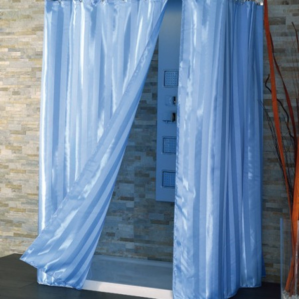 CPE Raso Grommet Polyester Blue shower curtain