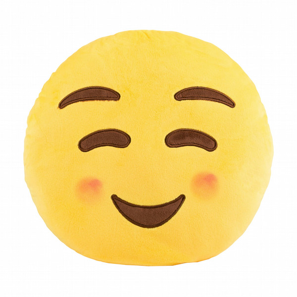 Throwboy Emoji Pillows - Blush bed pillow