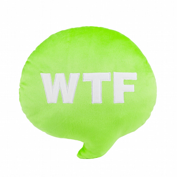 Throwboy WTF Chat Pillow bed pillow