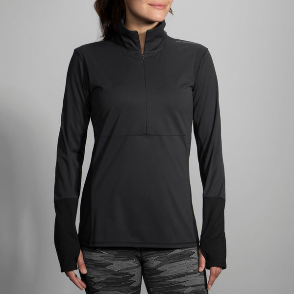 Brooks 221223001.040 Sweatshirt XL Langärmlig Schwarz Frauen Shirt/Oberteil
