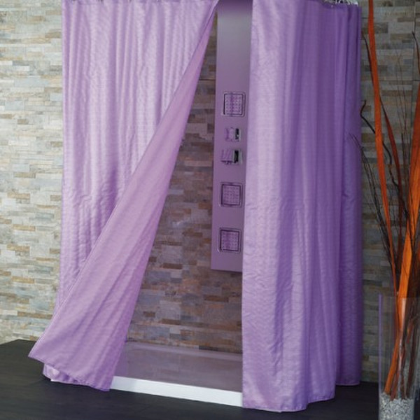 CPE Mais Öse Polyester Violett Duschvorhang