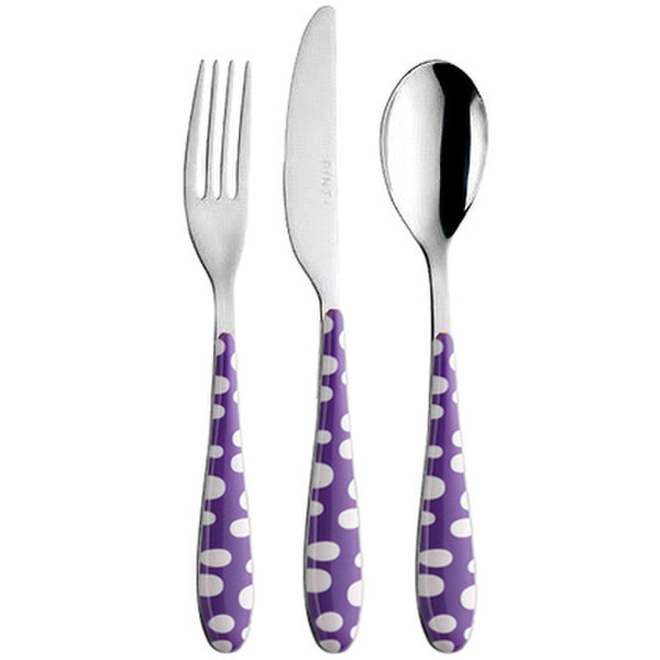 Pinti Inox Bollicine 24pc(s) Purple,Stainless steel flatware set