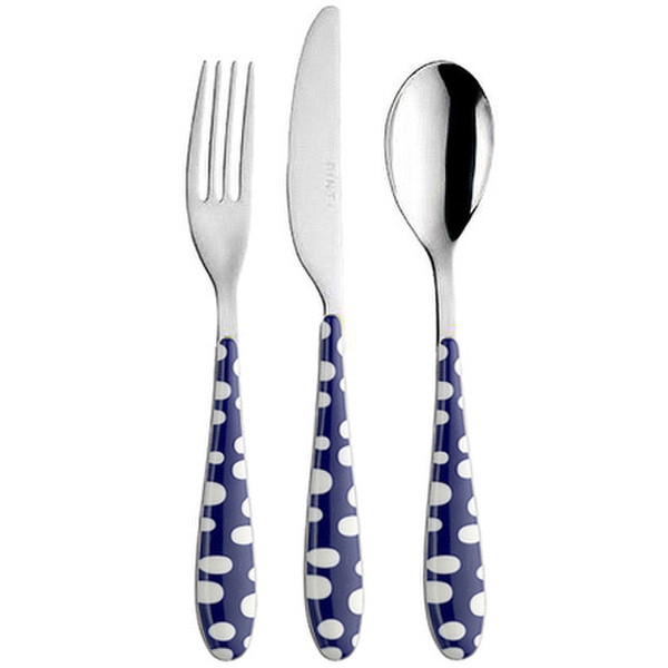 Pinti Inox Bollicine 24pc(s) Stainless steel,Blue flatware set
