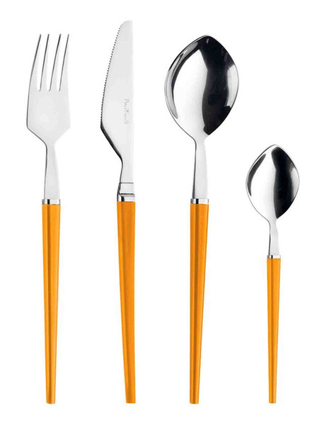 Pinti Inox Freccia 24pc(s) Orange,Stainless steel flatware set