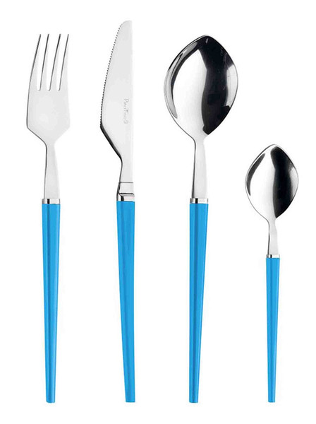 Pinti Inox Freccia 24pc(s) Blue,Stainless steel flatware set