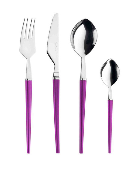 Pinti Inox Freccia 24pc(s) Lilac,Stainless steel flatware set