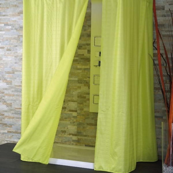 CPE Mais Grommet Polyester Green shower curtain