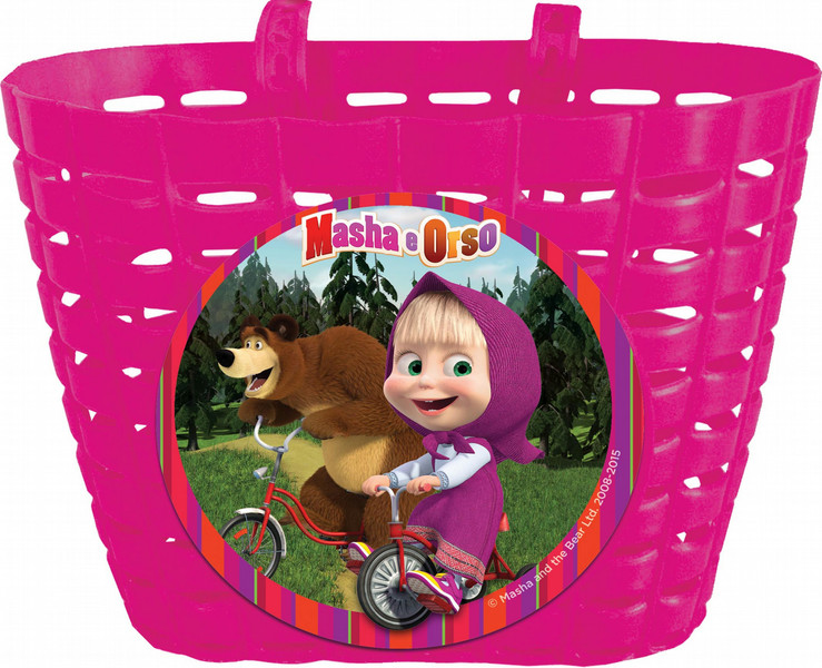 Eurasia 80213 Фронтальный Bicycle basket Пластик Розовый велосипедная сумка / корзина