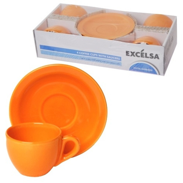 Excelsa 44509 Orange Coffee 4pc(s) cup/mug