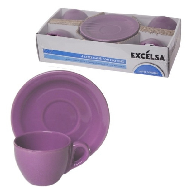 Excelsa 44514 Purple Coffee 4pc(s) cup/mug