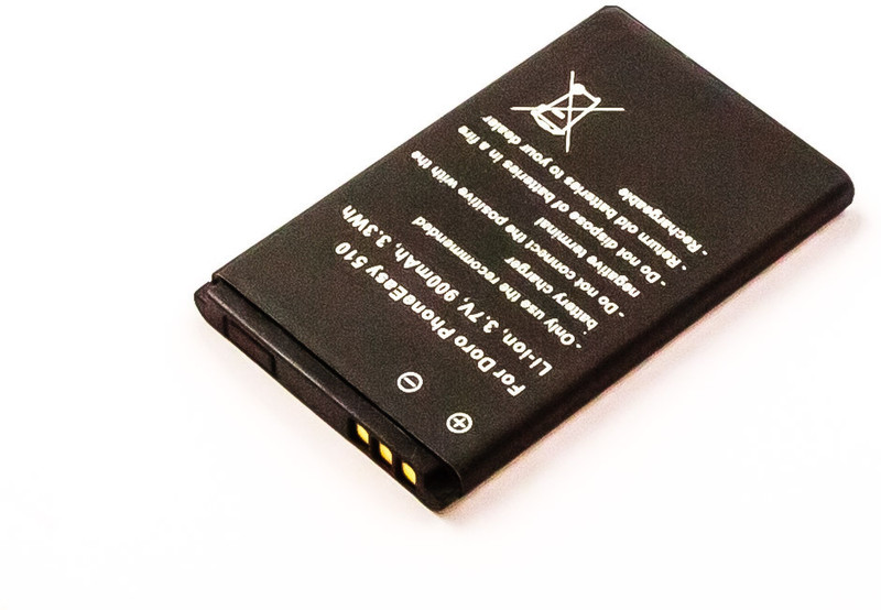 MicroBattery MBXMISC0015 Lithium-Ion (Li-Ion) 900mAh 3.7V rechargeable battery