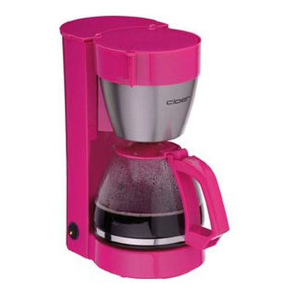 Cloer 5017-1 Отдельностоящий Автоматическая Капельная кофеварка 10чашек Розовый кофеварка