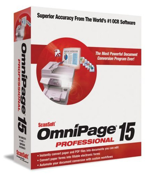 Nuance Upgrade to OmniPage Professional 15