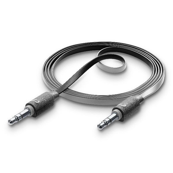 Cellularline AUXMUSICK 1m 3.5mm 3.5mm Black audio cable