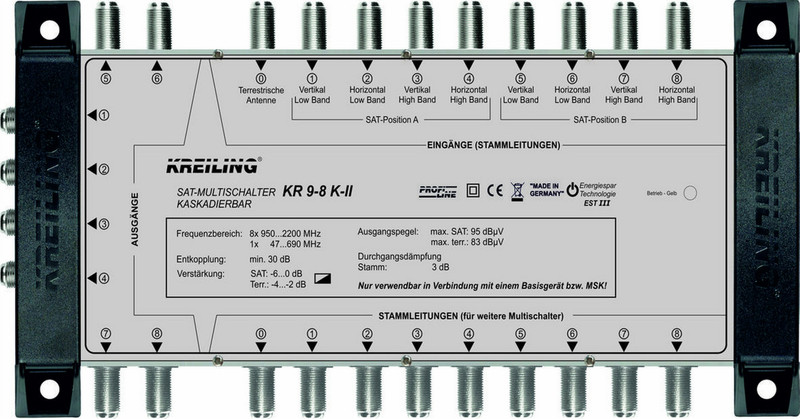 KREILING KR 9-8 K-II video distributor