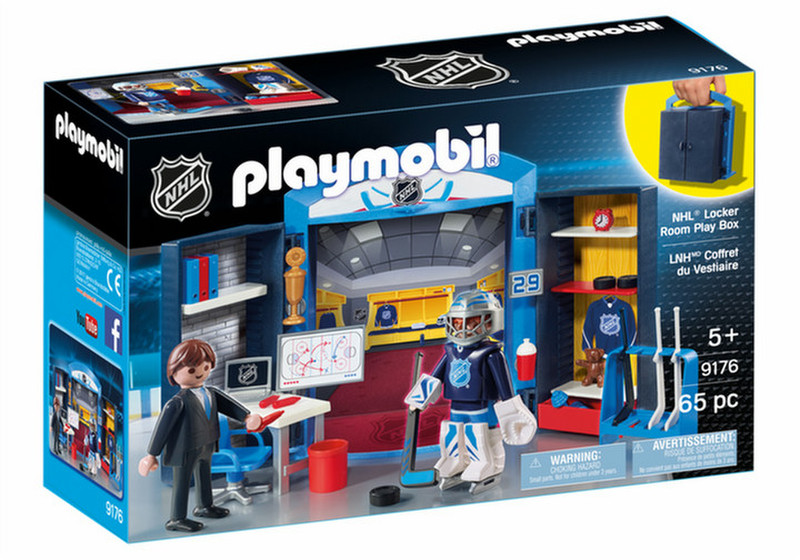 Playmobil Sports & Action NHL Locker Room Play Box