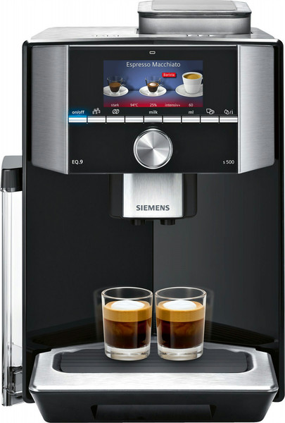 Siemens TI915539DE Отдельностоящий Автоматическая Комбинированная кофеварка 2.3л Черный кофеварка